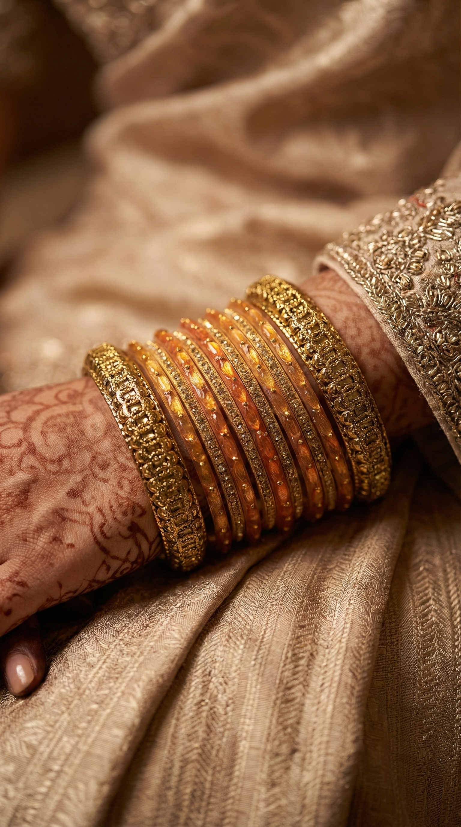 Sunehri Noor Chudiya-Kada Set