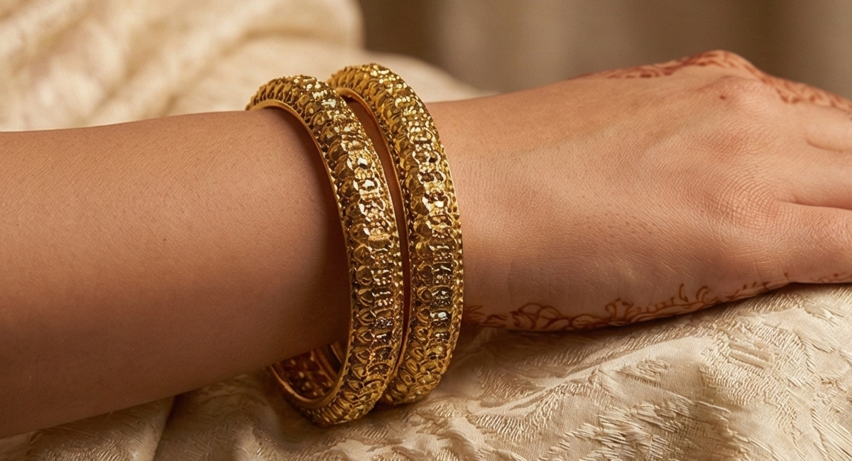 The Riwaayat Gold Kada Set